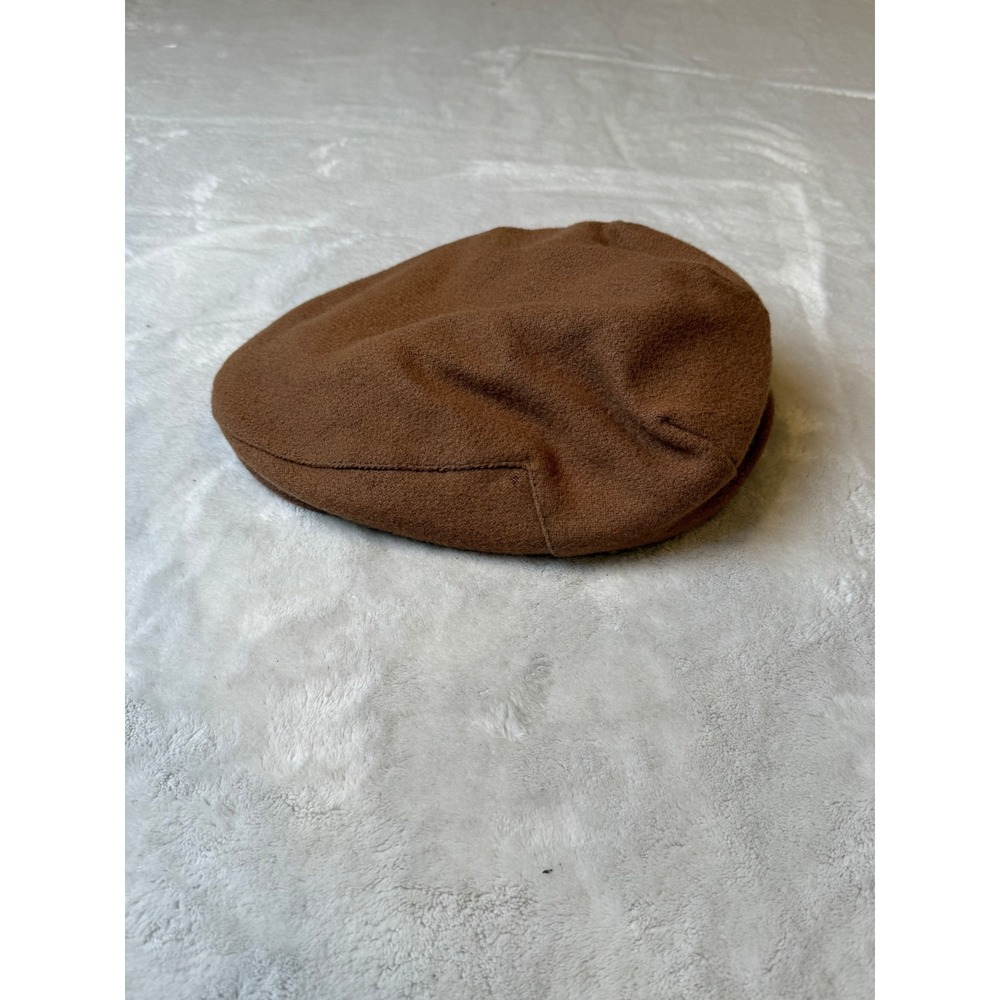 Dobbs Fifth Avenue Mens Large‎ Brown Wool Felt Flat Cap Hat Made in USA